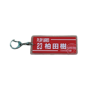 タオル型アクリルキーホルダー（選手別）